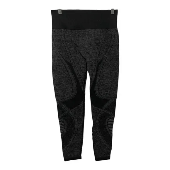 Running Girl XL Grey Heather Compression Leggings - Picture 4 of 8